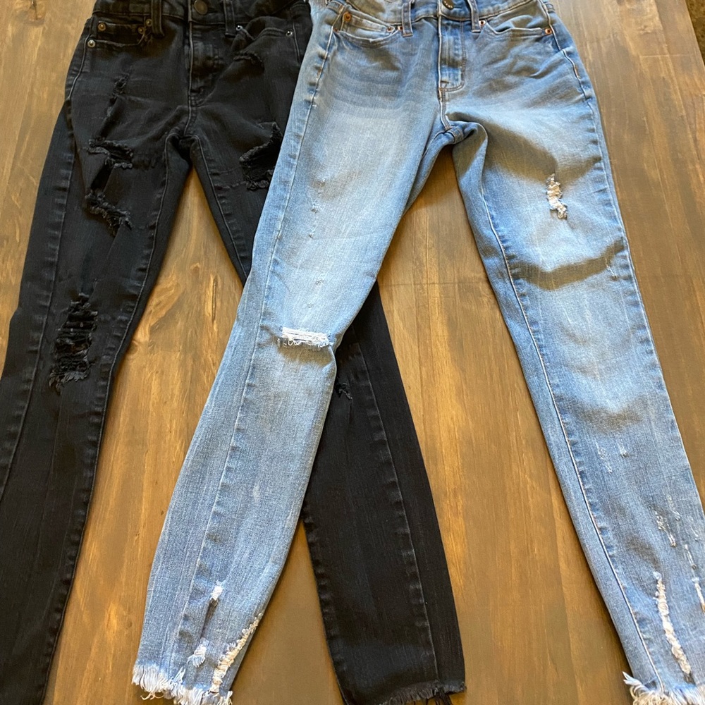 2 pair Aero Jeans Size 000